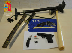 La katana e le altre armi