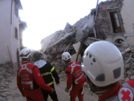 Terremoto, Croce Rossa