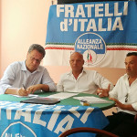Gli esponenti di Fratelli d'Italia Carlo Ciccioli, Marcello Liverani e Lorenzo Rabini intervengono sul tema alluvione di Senigallia