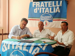 Gli esponenti di Fratelli d'Italia Carlo Ciccioli, Marcello Liverani e Lorenzo Rabini intervengono sul tema alluvione di Senigallia