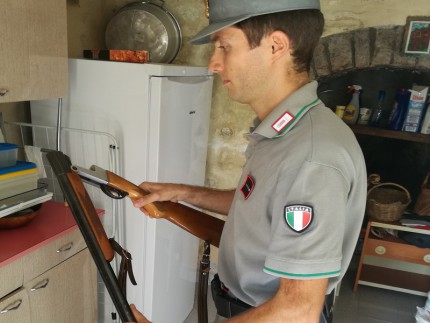 Rintracciato il fucile dai Carabinieri Forestali di Fabriano e Sassoferrato