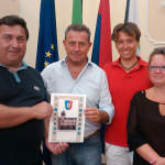 Ricevuti in Comune dal vicesindaco Maurizio Memè la famiglia Ramunno di Nova Milanese, turisti dal 1973 di Senigallia