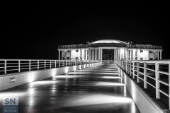 Senigallia in B/N: la Rotonda di notte - Foto di Daniele Manocchi