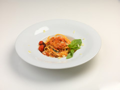 Spaghetti con datterini e olio extravergine di oliva - ricetta di Raul Ballarini