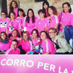 Le organizzatrici della maratona in rosa Io Corro Per La Vita a Senigallia