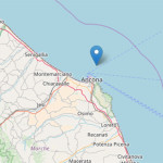 La mappa della scossa di terremoto a largo di Ancona del 25 settembre 2017