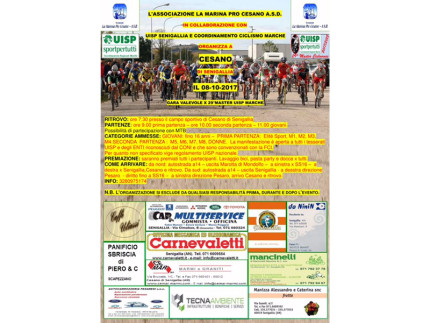 Gara di ciclocross a Cesano di Senigallia