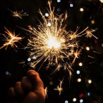 Fuochi d'artificio, scintille