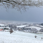 Neve a Senigallia: panorama dalla collina del Cavallo - foto di Francesco Petrucci