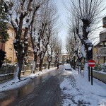 Strade innevate a Senigallia