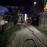 Incendio al Camping Il Girasole di Senigallia - Intervento dei Vigili del Fuoco