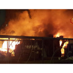 Incendio al Camping Il Girasole di Senigallia - Intervento dei Vigili del Fuoco