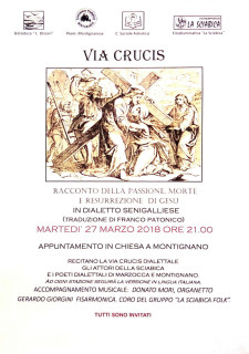 Via Crucis in dialetto senigalliese - locandina