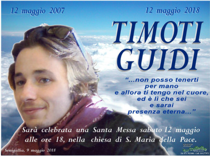 Una Santa Messa per ricordare Timoti Guidi