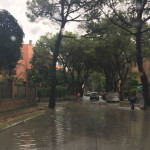 Viale Anita Garibaldi allagato