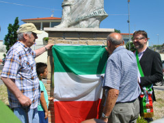 Il Sindaco Andrea Bomprezzi alla commemorazione dei fondatori di Castelverde e Villaggio Prenestino