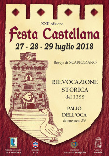 Festa Castellana a Scapezzano di Senigallia - manifesto 2018