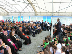 Inaugurazione di una scuola a San Severino Marche