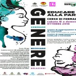 Locandina iniziativa "Educare alla parità"