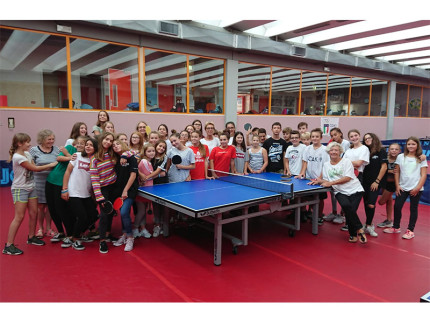 Gli studenti di Lörrach al Centro Olimpico Tennistavolo