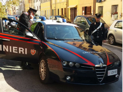 Carabinieri in via Baroccio
