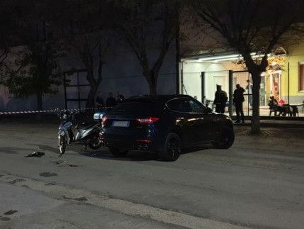 Incidente tra SUV e scooter alla Cesanella