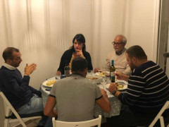 Matteo Ricci a cena in casa Zucca