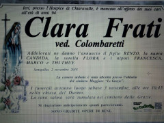 Clara Frati, necrologi