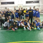 La US Pallavolo Senigallia festeggia la vittoria