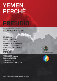 Yemen perchè - Presidio a Senigallia - locandina