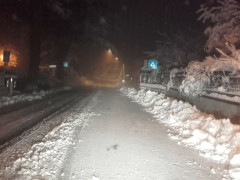 Neve nella provincia di Pesaro e Urbino tra il 16 e il 17 dicembre 2018