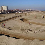 Piste da motocross in spiaggia sul lungomare Mameli di Senigallia - Foto Daniele Manocchi