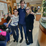 Andrea Brunetti dell'Albergo Bice con Naike Rivelli e Ornella Muti