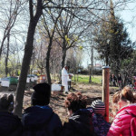Alunni della scuola Rodari in visita a Bosco Mio