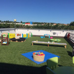 Il terrazzo del Centro Estivo del Magicabula a Senigallia