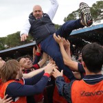 Guiducci esulta dopo la promozione