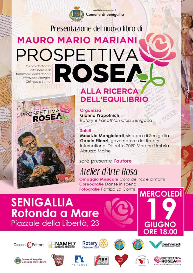Presentazione del libro "Prospettiva rosea. Alla ricerca dell’equilibrio" del dottor Mauro Mario Mariani - locandina