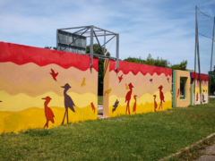 Pittura murale realizzati ai Giardini Pubblici di via Tolomeo