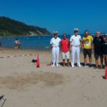 Nidificazione di una tartaruga a Baia Flaminia