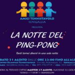 Locandina della Notte Bianca del ping-pong 2019