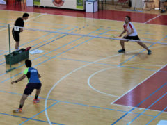 Partita di badminton a Senigallia