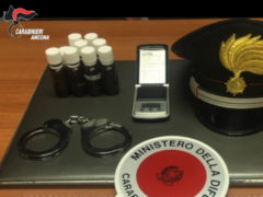 I Carabinieri lo arrestano e trovano le piante di marijuana