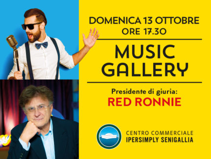 Music Gallery al Centro Commerciale Ipersimply Senigallia - Red Ronnie presidente di giuria