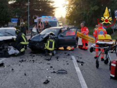 Incidente a Corinaldo tra tre auto, tre i feriti