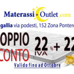 Materassioulet.com - Doppio sconto 22% + 22%