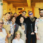 Achille Lauro con lo staff del Tajamare di Senigallia