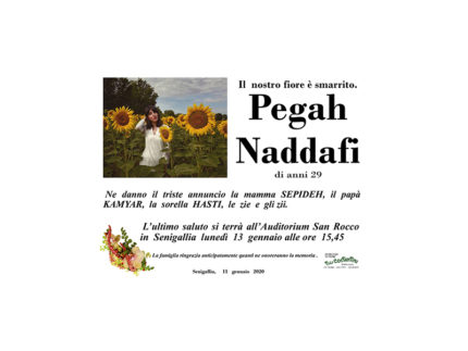 Necrologio Pegah Naddafi