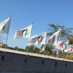 Bandiere Coni sul Centro Olimpico Tennistavolo