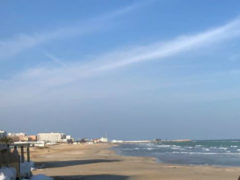 Spiaggia, lungomare di Pesaro