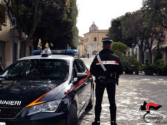 Carabinieri in via Carducci